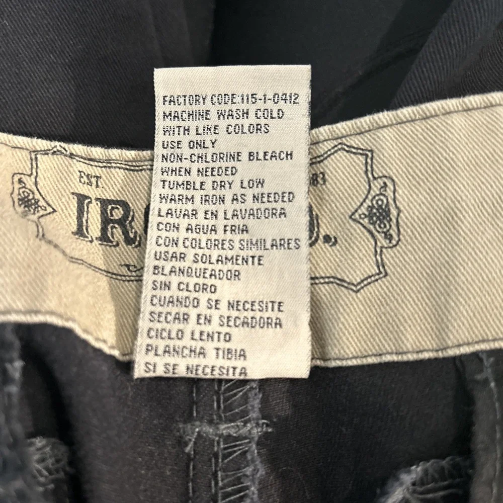 Iron Co Shorts Mens 36 Black Skater Baggy Cargo Pockets Utility Vintage Y2K Long